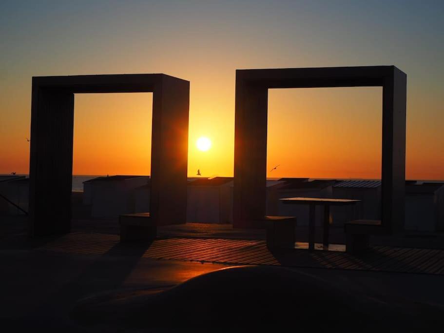 Le Clemenceau Appart-Calais Nord-Balcon-Plage Zewnętrze zdjęcie