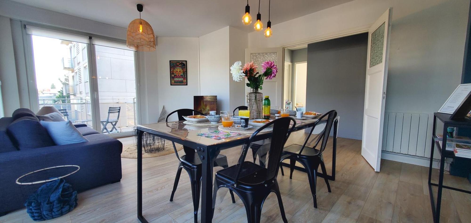Le Clemenceau Appart-Calais Nord-Balcon-Plage Zewnętrze zdjęcie