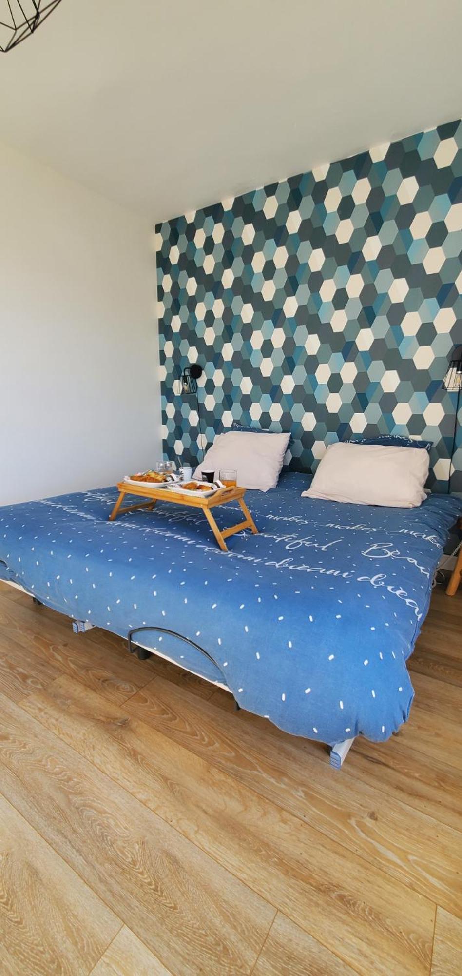 Le Clemenceau Appart-Calais Nord-Balcon-Plage Zewnętrze zdjęcie
